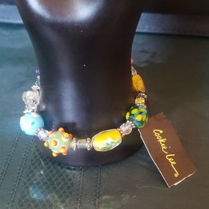 Cookie Lee glass beaded bracelet